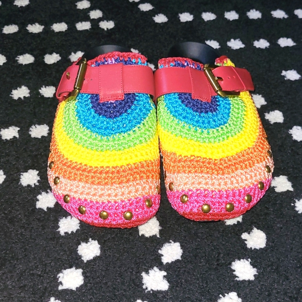 Kurt Geiger Rainbow slide ins